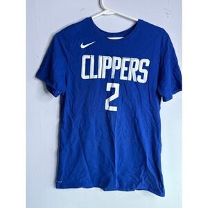 Nike Kawhi Leonard LA Clippers Name & Number T-Shirt in royal blue size medium